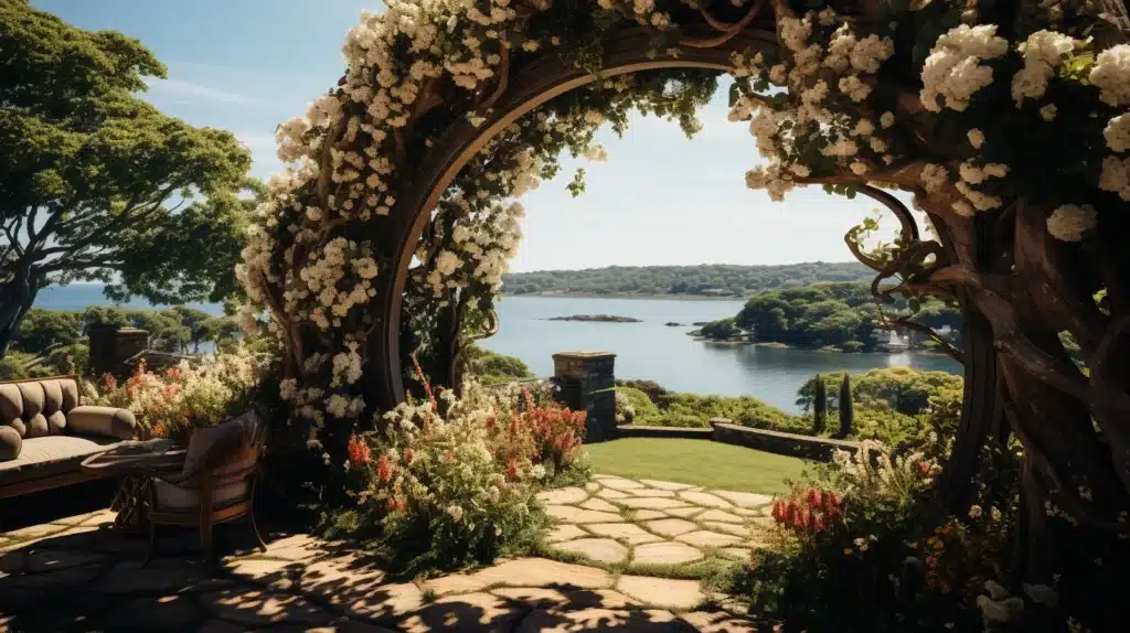 Mariage dans domaine viticole : une image unique.