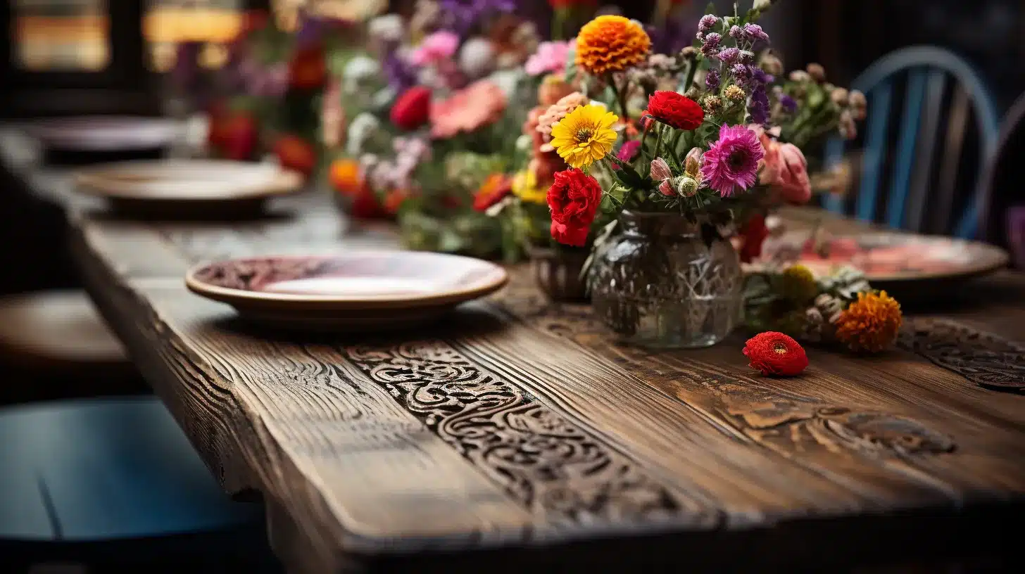 Idées originales mariage bohème : repas alternatif.