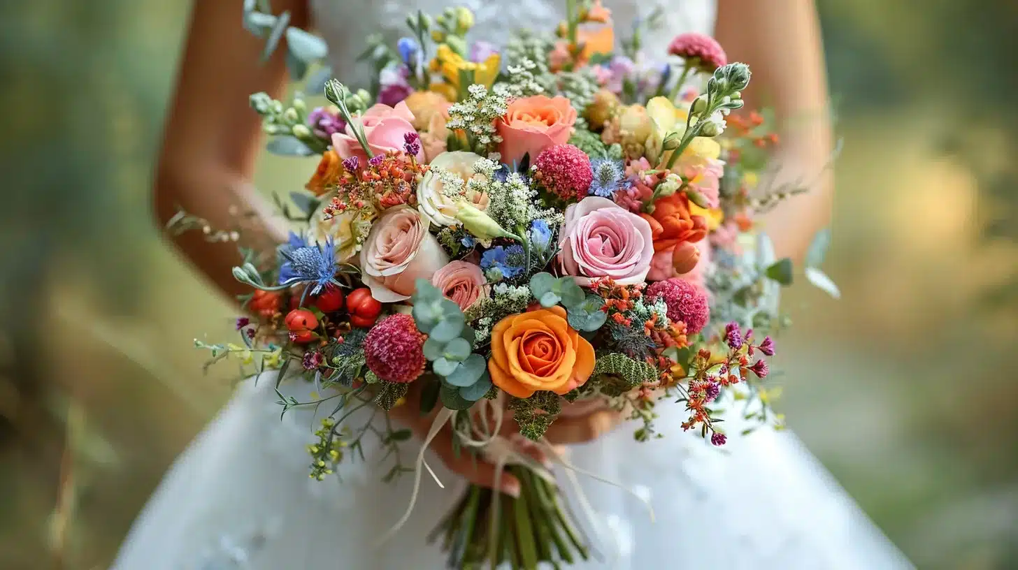 Créer un bouquet de mariée original et économique