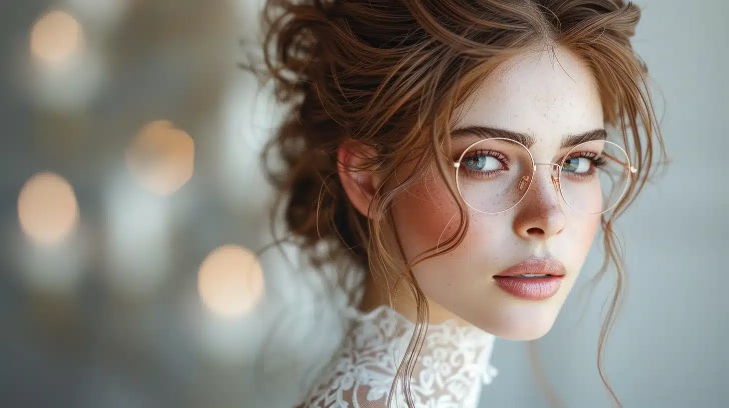 Coiffure mariée lunettes : astuces assortissement.