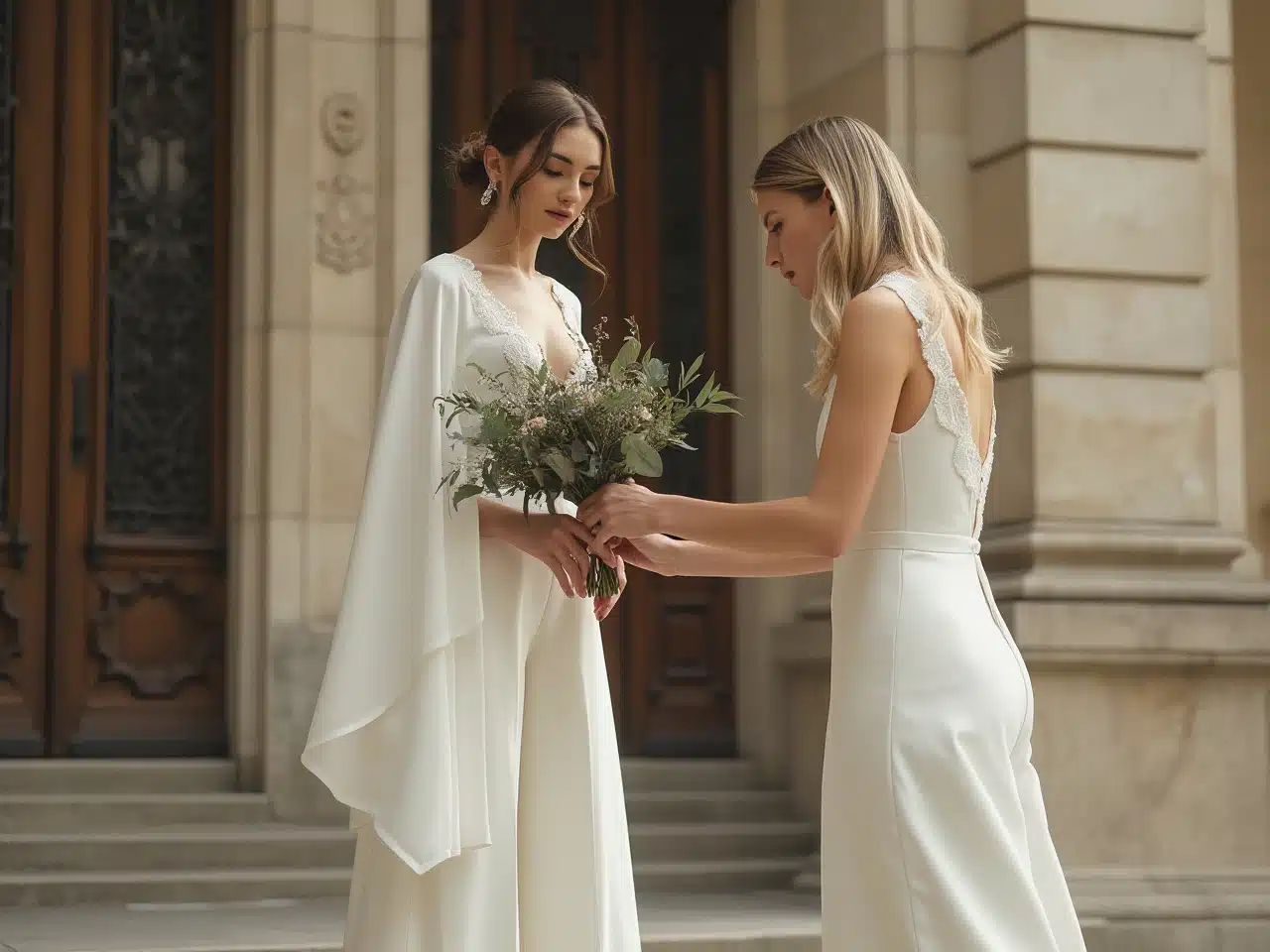 Photo combinaison-femme-mariage-chic