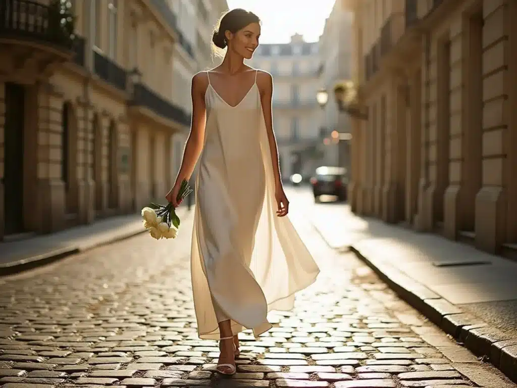 Photo robe-mariee-simple-elegance-epuree